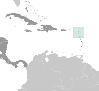 Antigua and Barbuda location