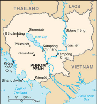 Cambodia map