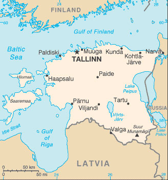 Estonia map