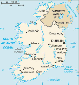 Ireland map