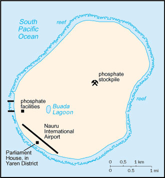 Nauru map