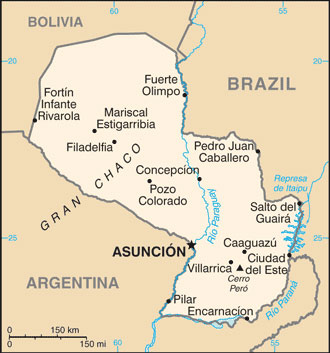 Paraguay map