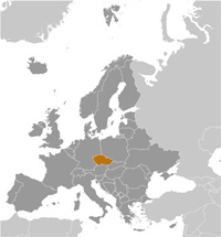 Map of the Czech Republic