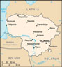 Map of Lithuania