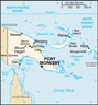 Map of Papua New Guinea